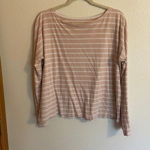 Pink and white stripped long sleeve